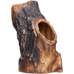 Plecoceramics Aquarium Cave - Ceramic Betta Fish Tank Decor - Natural Aquarium Decor - Large Reptile Hide - Fish cave Hideout - Snake Hide - Cave for Cichlids and plecos (Tree Lodge)