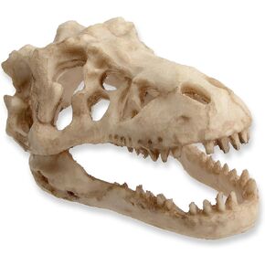 Fish Tank Decorations Dinosaur Skull Decor Resin Aquarium Decoration Accessories for Small Betta Fish, Hermit Crab Hideout Caves, Reptile House Ornament