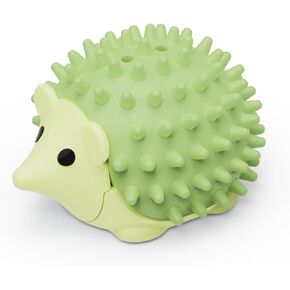 Multi-Functional Interactive Cat Toy, Hedgehog Scratcher with Replaceable Catnip Ball, Self-Entertainment Licking Fun, Moisture and Dust Resistant, Easy to Stick on Various Surfaces (Green)