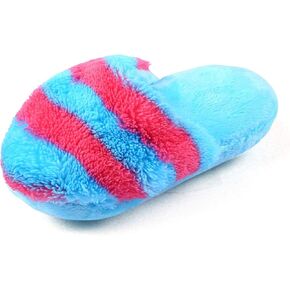Rose Red Blue Cute Pet Puppy Dog Cat Slipper Shape Plush Slipper Sound Pet Toy Pet Dog Chew Toys Dog Squeak Plush Toys Slipper Shape Tooth Cleaning Chew Play Toy Dog Chew Toys