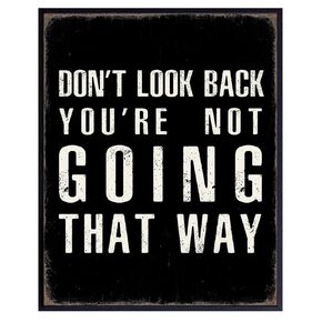 Inspirational Wall Art Rustic Decor - Motivational quote Home Office Wall Decor for Men, Women - Man cave, Bedroom, Living room Black and White Wall Decor - Inspiring Quotes - Personal Growth Poster