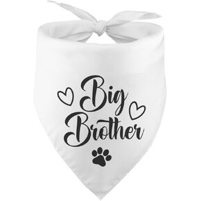 Big Brother Dog Bandanas Big Brother Bandana for Dog Baby Announcement Dog Bandana Gender Reveal White Dog Bandana Photo Prop Pet Scarf Pet Accessories for Dog Lover