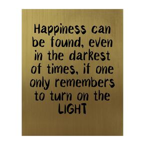 Happiness Can Be Found ? Inspirational Wall Art Print, This Motivational Wall Art Print Is Perfect For Kids Room Decor, Classroom Door Dcor, Harry Potter Vintage Typographic Print, Unframed ? 8x10