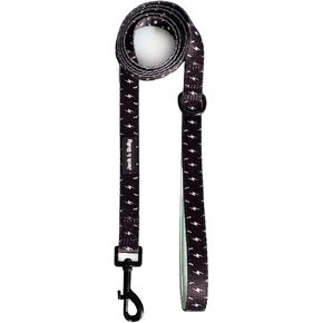 Jack & Bully Dog Leash, Lightning Pattern, 5ft Leash, Soft Neoprene Handle