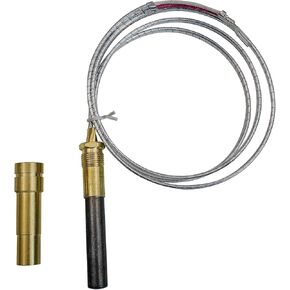 750mv Thermopile 36" Thermopile Millivolt, Aluminum Thermopile Generator Compatible with Deep Fryer/Gas Range Heating, Oven Water Heater/Frying Furnace Thermopile Replacement for 60125501 (5 pcs)