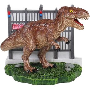 Penn-Plax Jurassic Park Officially Licensed 2-Piece Aquarium Ornament Bundle – Includes T-Rex and Park Gate Decorations – Small