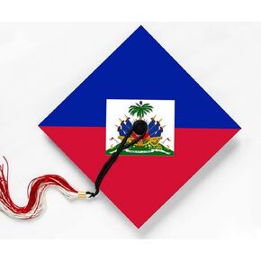 Flag of Haiti, Haitian Pride, Sticker Design for Graduation Cap, Grad gift, Class of 2024