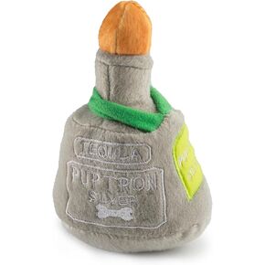 Haute Diggity Dog Furball Cinnamutt Whisky، ألعاب للكلاب مصممة من القطيفة مع مصدر صوت تفاعلي، تحفز إثراء الحيوانات الأليفة، مواد قابلة للغسل في الغسالة وآمنة لجميع السلالات، مقاس واحد