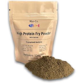 Baby Fish Food - Aquarium Fish Fry Food High in Protein - Tropical Fry Food with Calcium - Powdered Food for Omnivore and Carnivore Newborn Fish, Shrimp and Snails