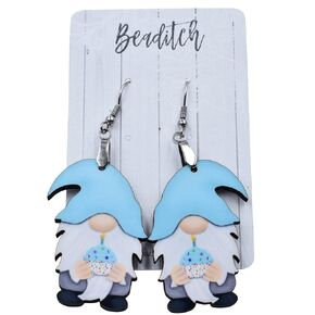 Birthday Gnome Earrings - Cupcake Gnome