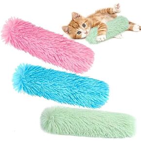 PAKA TOOLS Cat Toys Cat Pillows, 3 Pack Soft and Durable Crinkle Sound Catnip Toys, Interactive Cat Kicker Toys for Indoor Cats, Promotes Kitten Exercise, Satisfaction Guarantee