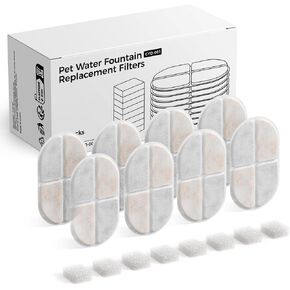 8pcs Replacement Filters & Sponges for 85oz/2.5L Pet Water Fountain by Updowtail in Saudi Arabia