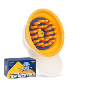 [PETHROOM] Premium Cat Brush with Soft Silicone Bristles | Safe and Gentle Grooming | Sturdy, Durable, and Portable Deshedding Tool for Cats & Dogs | Long, Short, or Tangled Fur | Massage Detangler