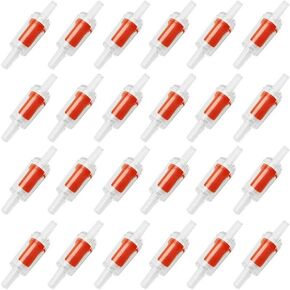 24PCS Red Plastic Check Valve Aquarium Air Check Valve One Way Air Valve Red Clear for Aquarium Air Pump Perfect for Fish Tank Aerator