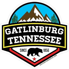 Gatlinburg Tennessee 3" Vinyl Sticker Indoor Outdoor Vinyl Decal Great Smoky Mountains Made In USA Gift