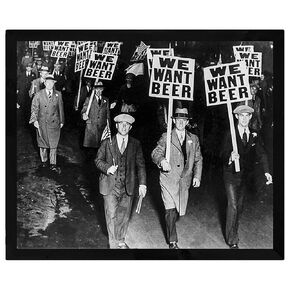 Wall Art decor photo print We Want Beer historic prohibition (11x14)