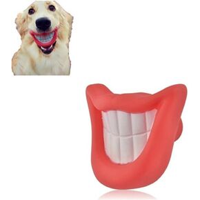Prettysell Puppy Dog Toys Big Red Lip Rubber Toy Dog Toy Lips for Pet Dog with Sound Squeaker Squeaky Toys