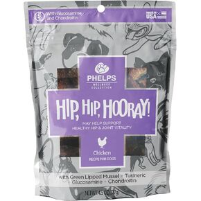 Hip, Hip, Hooray Joint Health Chicken Recipe Dog Treats 4.5 oz