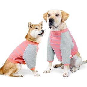 Dog Elbow Protector for Calluses, Dog Post Operative Protection Shirt, Dog Surgery Recovery Suit Clothes Front Leg Braces Elbow Dysplasia, Cone Collar Alternative for Sprain Arthritis Joint Care, 2XL