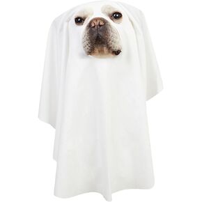 Dog Halloween Costume Ghost Pet Clothes Puppy Halloween Cosplay Hoodies Cat Ghost Shirts (S)