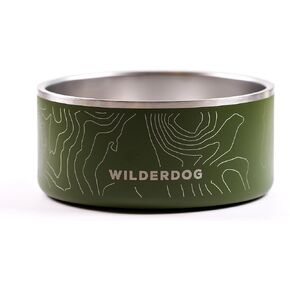 Widlerdog Stainless Steel Dog Bowl with Extra Durable Kitchen-grade BPA-free Stainless Steel with Non-slip Rubber Ringed Bottom (Black, 64 oz) in Kuwait