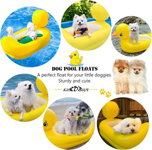 Dog Pool Floats Set, Dog Float Raft with Collapsible Dog Bowl, Non-Toxic Floating Dog Water Toys for Small Dog, Puppy and Doggies, Coconut Tree in Saudi Arabia