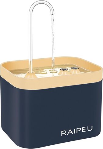 نافورة مياه للقطط، نافورة رايبو للقطط، فلتر كربون نشط، خزان مياه شفاف، نافورة مياه للحيوانات الأليفة للقطط والحيوانات الأليفة (أخضر فاتح) in Kuwait