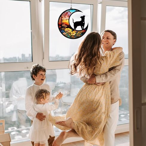 الكلب التذكاري suncatcher فقدان الكلب التعاطف هدية الحيوانات الأليفة ذكرى هدية الكلب شخصية زخرفة مع تاريخ الاسم لمحبي الحيوانات الأليفة in Kuwait