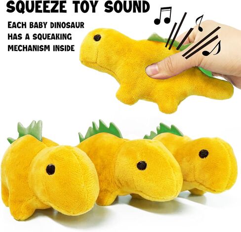 XIGGA Cave Interactive Dog Toys, Pet Plush Squeaky Hide and Seek Sturdy & Longlasting Dog Chew Toys Suitable for Small Medium Large Dogs Birthday Gifts(Dinosaur Eggs and Dinosaurs)-Blue in Saudi Arabia