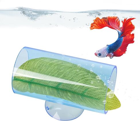 Betta Fish Acrylic Tube Tunnel, Clear Fish Toys Hole for Betta Fish Hide Cave Tank Accessories Observation Decoration (Clear) in Saudi Arabia