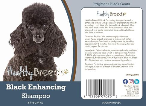 Healthy Breeds Poodle Black Enhancing Shampoo 8 oz in Saudi Arabia