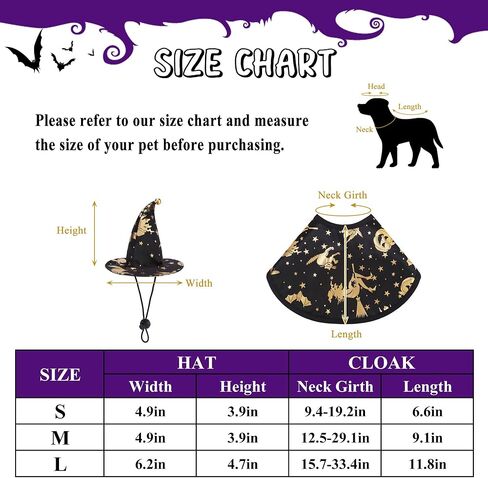 أزياء موغوكو للهالوين للكلاب الساحرة، سترات تنكرية للحيوانات الأليفة في الهالوين، زي قطة رائعتين، عباءة من الصوف على شكل حيوانات، ملابس دافئة للجرو والكلاب الصغيرة والقطط in Kuwait