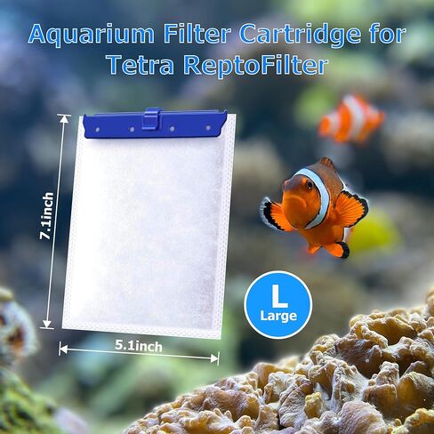 【Assembled】 Large Filter Cartridge Replacement for Tetra Whisper Bio-Bag Filters Cartridges Large, Disposable Filter Cartridges for Tetra ReptoFilter Cartridges Aquariums - 9 Pack in Saudi Arabia