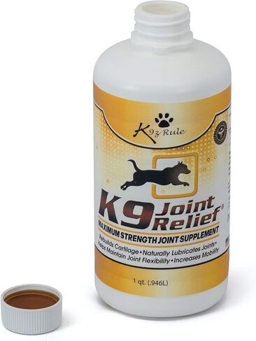 K9 تخفيف المفاصل: الجلوكوزامين للكلاب، مكمل سائل للمفاصل مع الكوندرويتين وميثيل سلفونيل ميثان، لتخفيف آلام التهاب المفاصل، وخلل التنسج الورك، والشيخوخة، وما إلى ذلك، 32 أونصة in Saudi Arabia