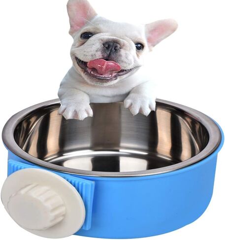 Cage Feeder Bowl for Small Pet, Food Water Feeder Bowl Dish with Bolt Holder for Pet Dog Cat Bird in Saudi Arabia