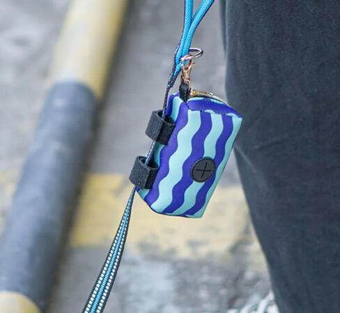 Dog Poop Bag Holder for Leash - Bag Dispenser Pouch with Clip- On, Pet Waste Bag Holder. (Red) in Saudi Arabia