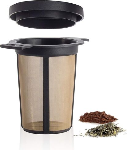 Reusable Stainless Steel Coffee and Tea Infusing Mesh Brewing Basket, Large, Black in Saudi Arabia