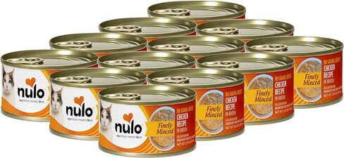 Nulo Grain-Free Finely Minced Wet Canned Cat & Kitten Food, Chicken in Broth, 2.8 Ounce, 12 Cans in Saudi Arabia