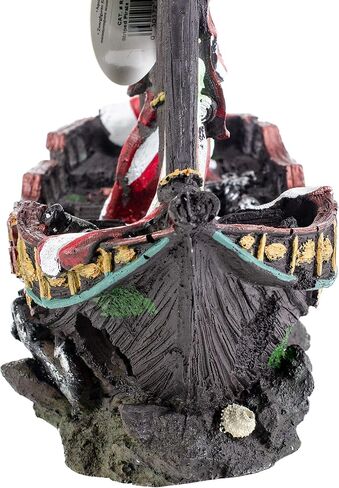 Penn-Plax Deco-Replicas Striped Sail Shipwreck Aquarium Decoration – Safe for Freshwater and Saltwater Fish Tanks – Medium in Saudi Arabia