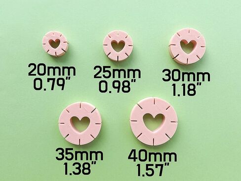 Jinnyous Jewellery Hoop Guide Polymer Clay Cutter Cookie Cutter Set of 5 in Kuwait