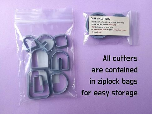 Jinnyous Jewellery Hoop Guide Polymer Clay Cutter Cookie Cutter Set of 5 in Kuwait