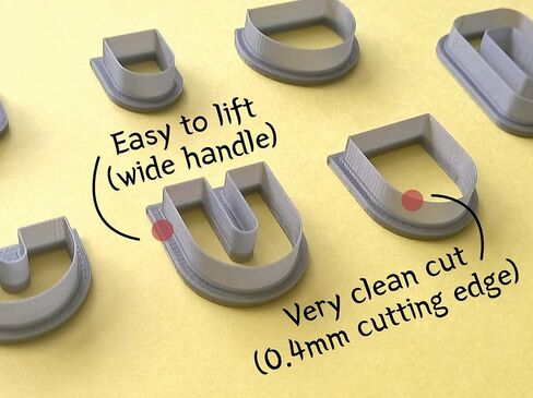 Jinnyous Jewellery Hoop Guide Polymer Clay Cutter Cookie Cutter Set of 5 in Kuwait