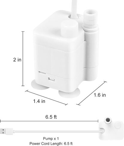 NPET Cat Water Fountain Replacement Pump with Light Compatible with WF100 Cat Fountain in Saudi Arabia