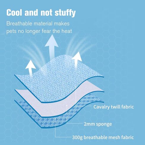 مجموعة مقود سرج للكلاب - تصميم على شكل X، شبكة مسامية، خفيفة الوزن، عاكسة، مناسبة للكلاب الصغيرة والمتوسطة الحجم (M: 13.22-22 رطل) in Kuwait