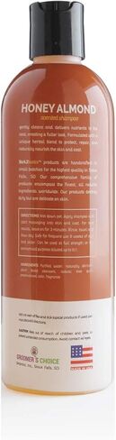 شامبو الكلاب بالعسل واللوز من بارك تو بيسكس، 16 أونصة - مزيج عشبي فريد من نوعه، يخفف من جفاف الجلد، ويحمي ويصلح الجلد والمعطف in Kuwait