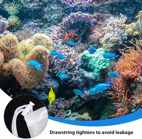4 Packs Aquarium Media Bag Media Filter Bag Extra Fine 180 Filter Bags with Drawstring, Tanks Filter Media Bags Aquarium Filter Bags Fish Tank Media Mesh Filter Bags(8.7"*5.9") in Saudi Arabia