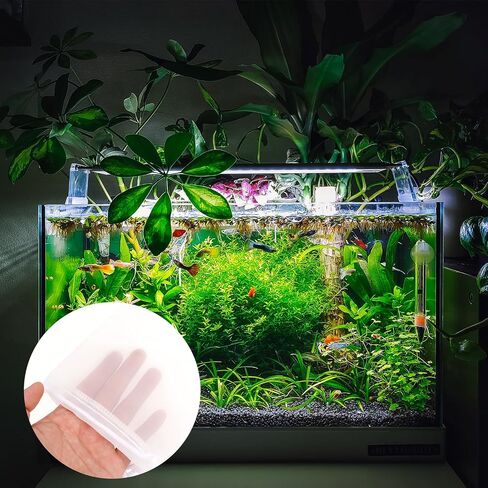 4 Packs Aquarium Media Bag Media Filter Bag Extra Fine 180 Filter Bags with Drawstring, Tanks Filter Media Bags Aquarium Filter Bags Fish Tank Media Mesh Filter Bags(8.7"*5.9") in Saudi Arabia