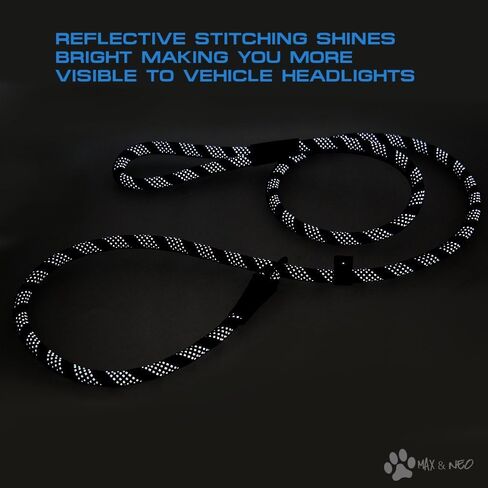 Max and Neo Double Handle Rope Slip Lead Leash - We Donate 1 for 1 to Dog Rescues for Every Product Sold in Saudi Arabia