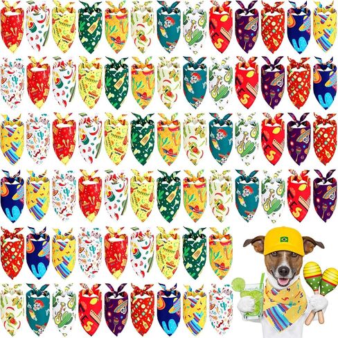 70 قطعة من عصابات الكلاب الصيفية السائبة من سينكو دي مايو للكلاب، وشاح كلب مثلث مكسيكي، مريلة للكلاب، باندانا للحيوانات الأليفة، باندانا للقطط، باندانا للكلاب المتوسطة والكبيرة، مستلزمات الجراء والقطط in Kuwait