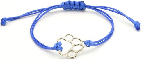 Fuqimanman2020 Puppy Dog Paw Print Bracelet Handmade Adjustable Strings Pet Memorial Sympathy Gift for Women Men Dog Lover Loss of Dog Gift in Saudi Arabia